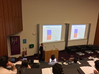 Thomas présentant à SPHERIC 2018